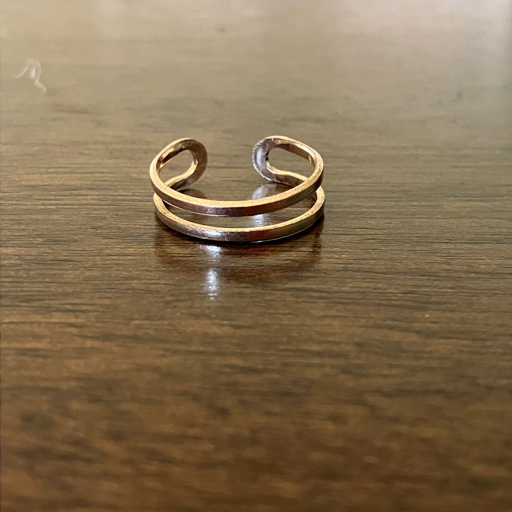 Gold Open Double Ring